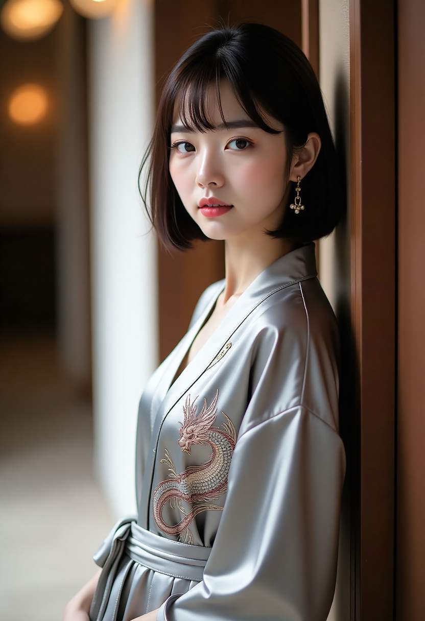 三姐妹美容店剧照，巷口暖灯下的三扇玻璃门